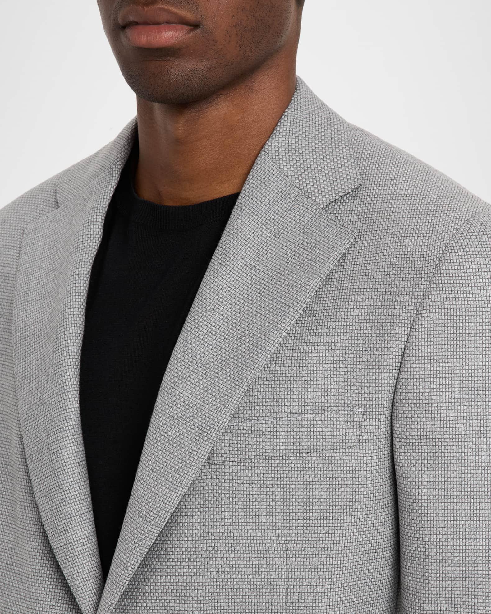 Men's Wool Hopsack Single-Breasted Blazer Product Image
