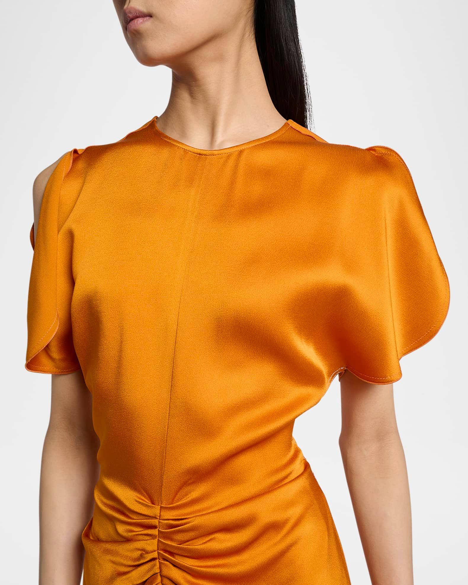 Ruched Gathered-Waist Mini Dress Product Image