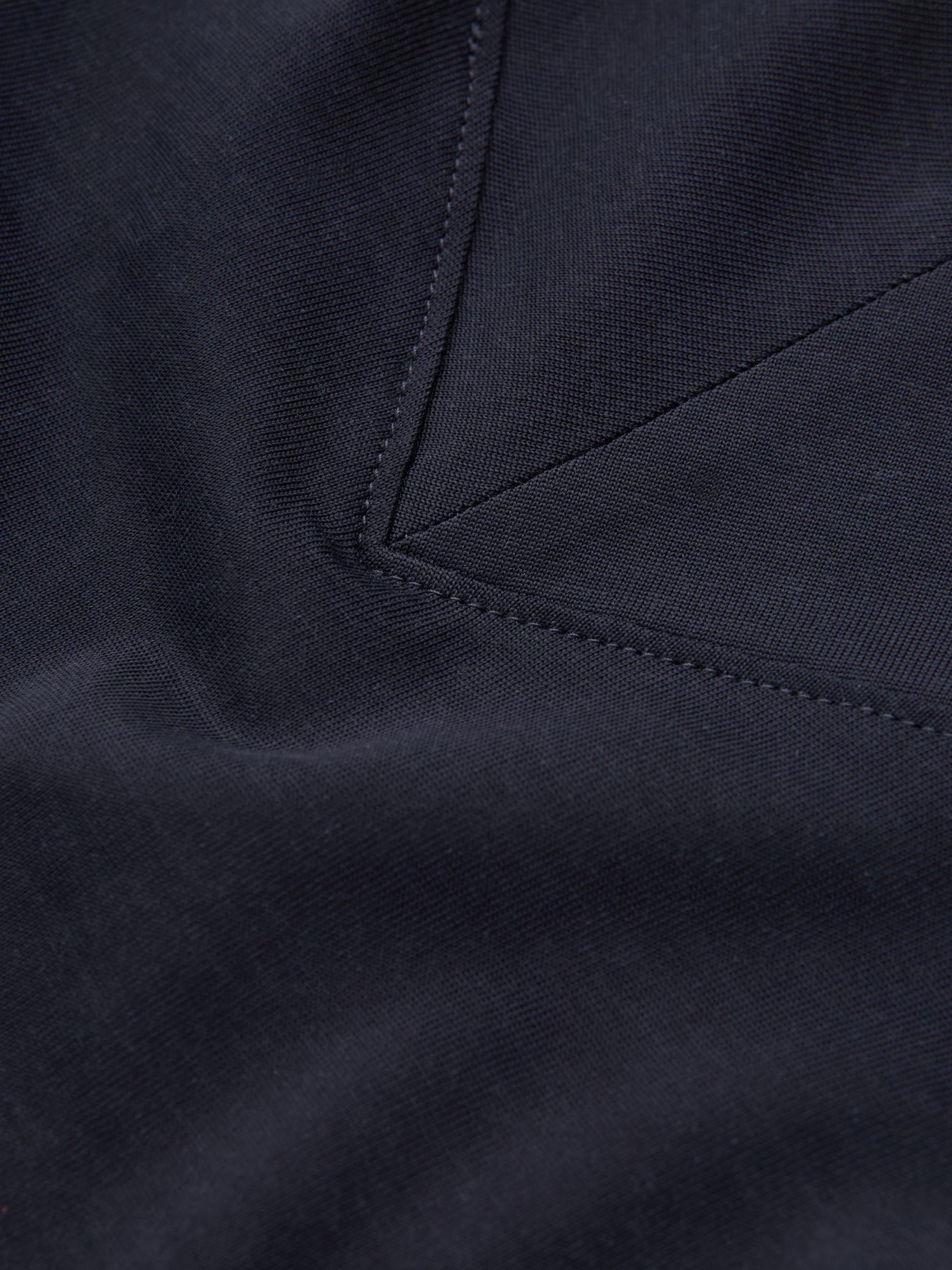 V-Neck Shell Top in Navy Product Image