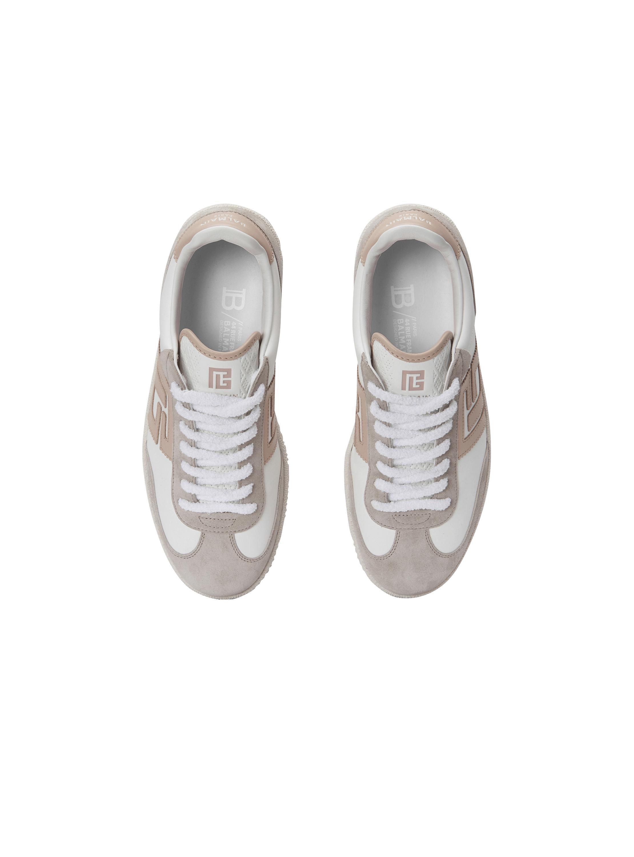 Balmain Swan trainers in calfskin and suede Product Image