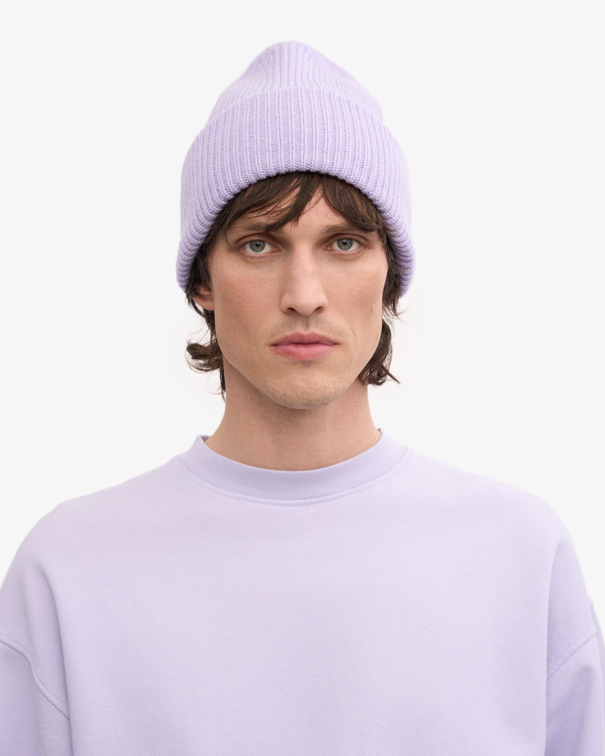 Merino Wool Hat - Soft Lavender Product Image