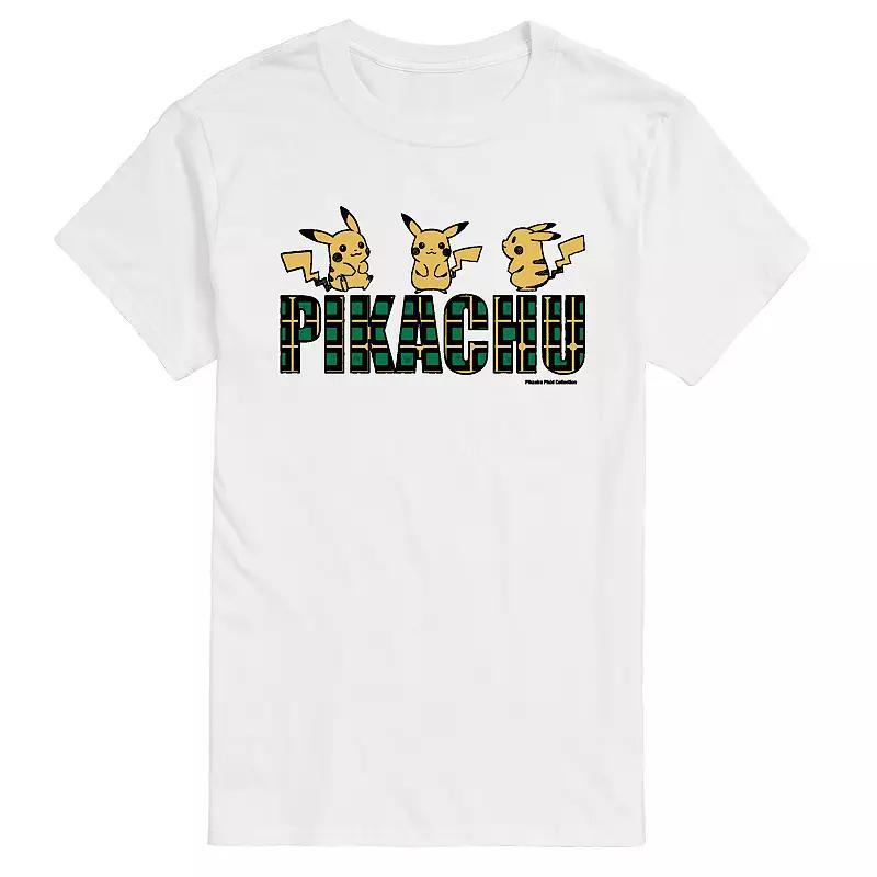 Men's Pokemon Plaid Pikachu Tee,  Product Image