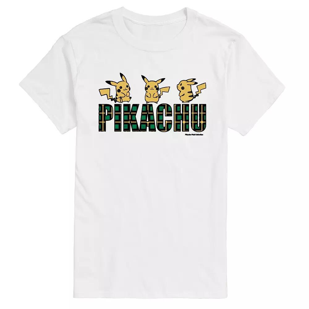 Men's Pokemon Plaid Pikachu Tee,  Product Image