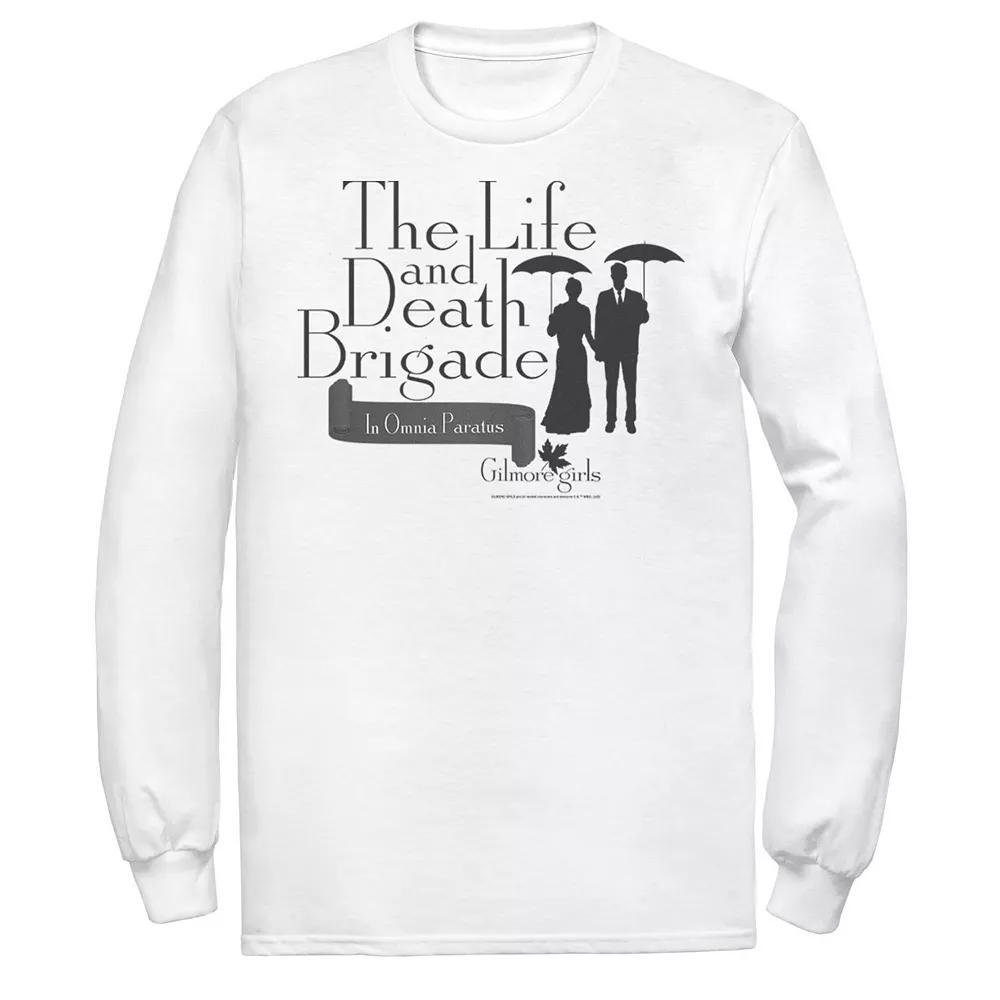 Men's Gilmore Girls Life and Death Logo Tee, Size: Medium, White Product Image