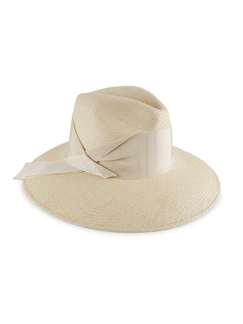 Womens Gardenia Straw Fedora Hat Product Image