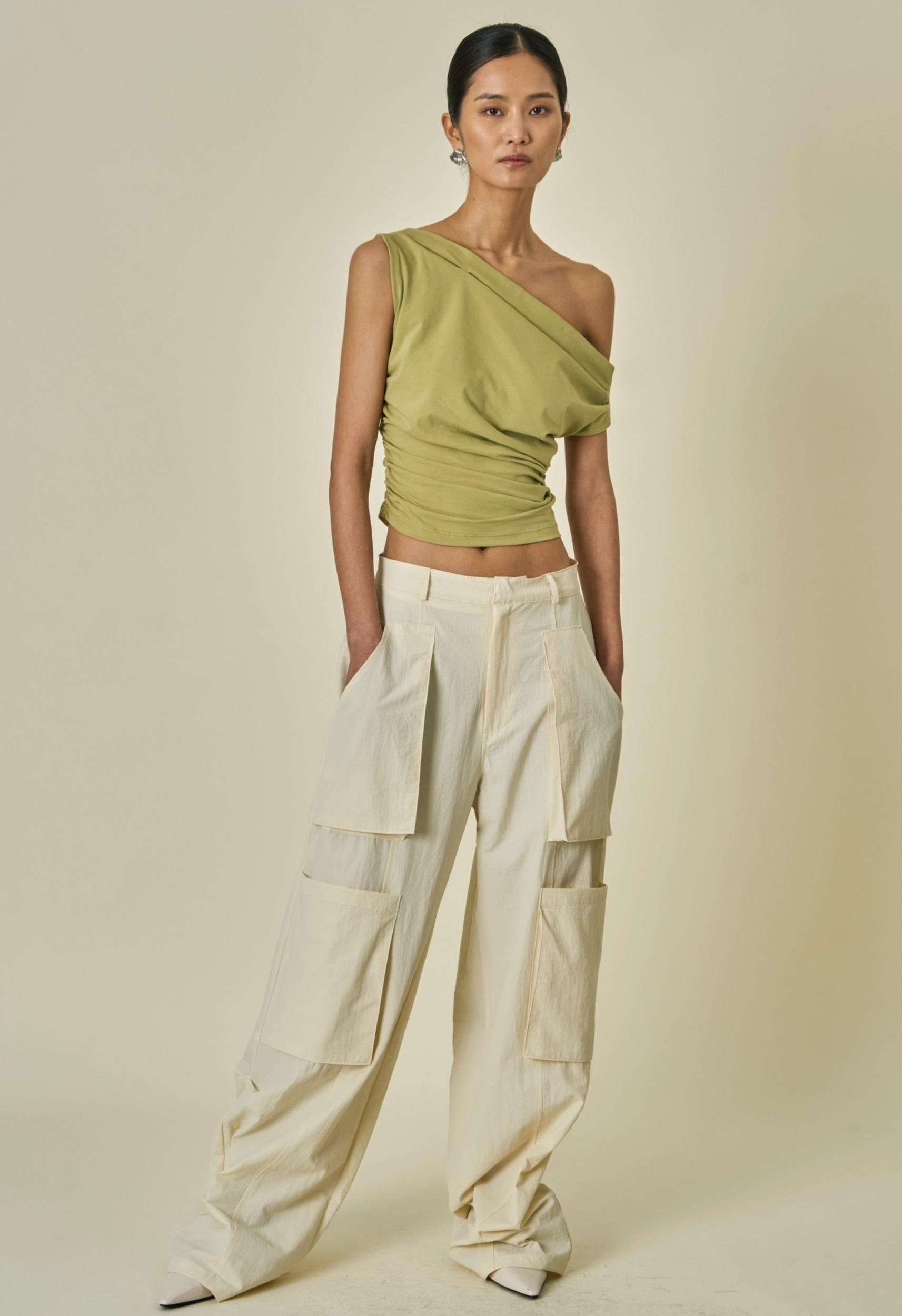 Rayleigh Cargo Pant in Cream Product Image