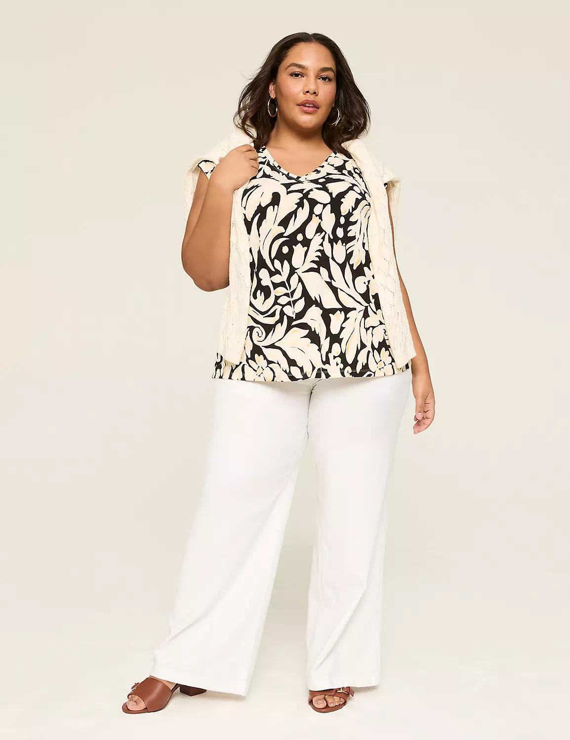 V-Neck Shoulder-Seam Tank Product Image