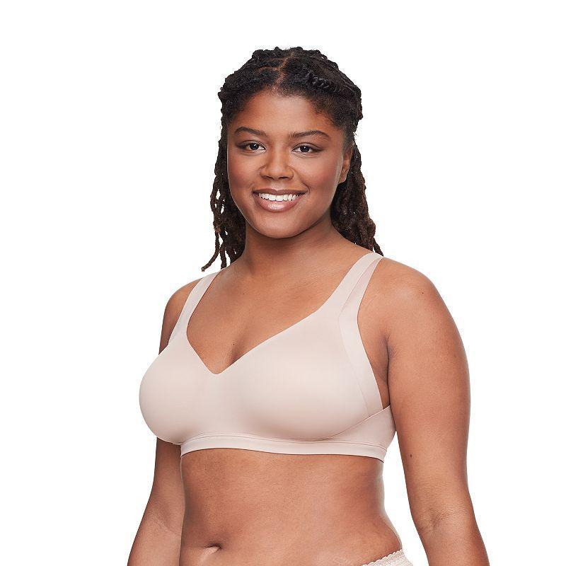 Warners No Side Effects® Underarm and Back-Smoothing Comfort Wireless Lightly Lined T-Shirt Bra RA2231A, Women's, Size: Small, Toasted Brown Product Image