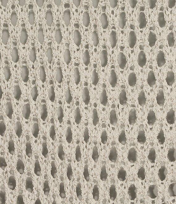 Say What Open Weave Boat Neck Dolman Long Sleeve Top Product Image