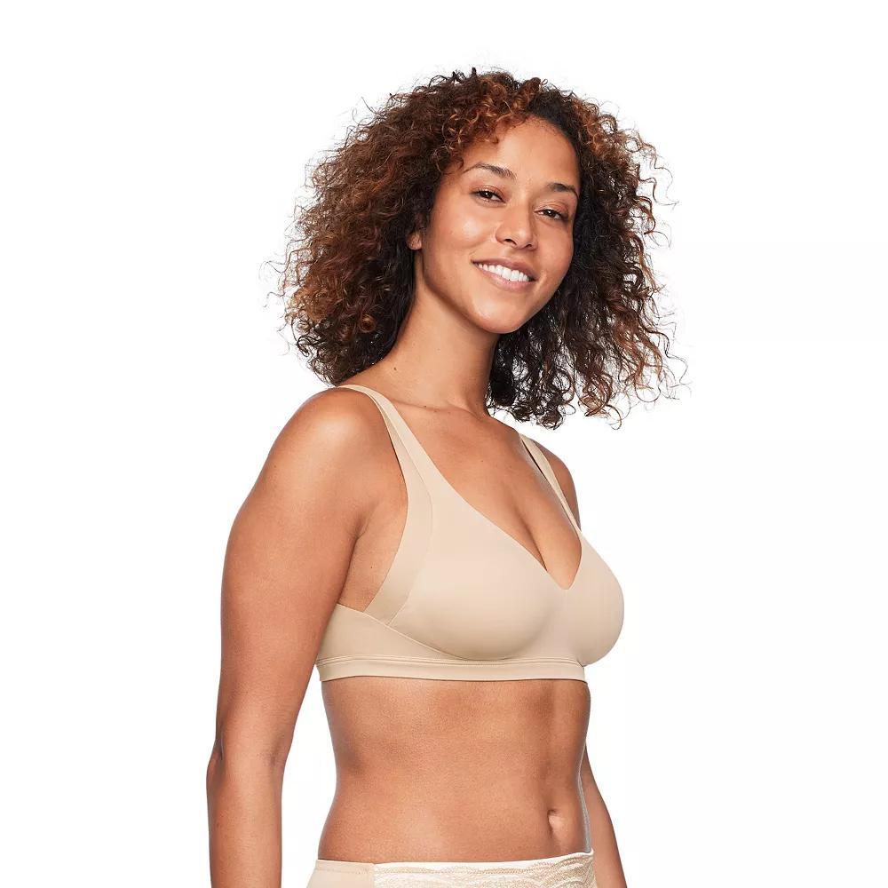 Warners No Side Effects® Underarm and Back-Smoothing Comfort Wireless Lightly Lined T-Shirt Bra RA2231A, Women's, Size: Small, Toasted Brown Product Image