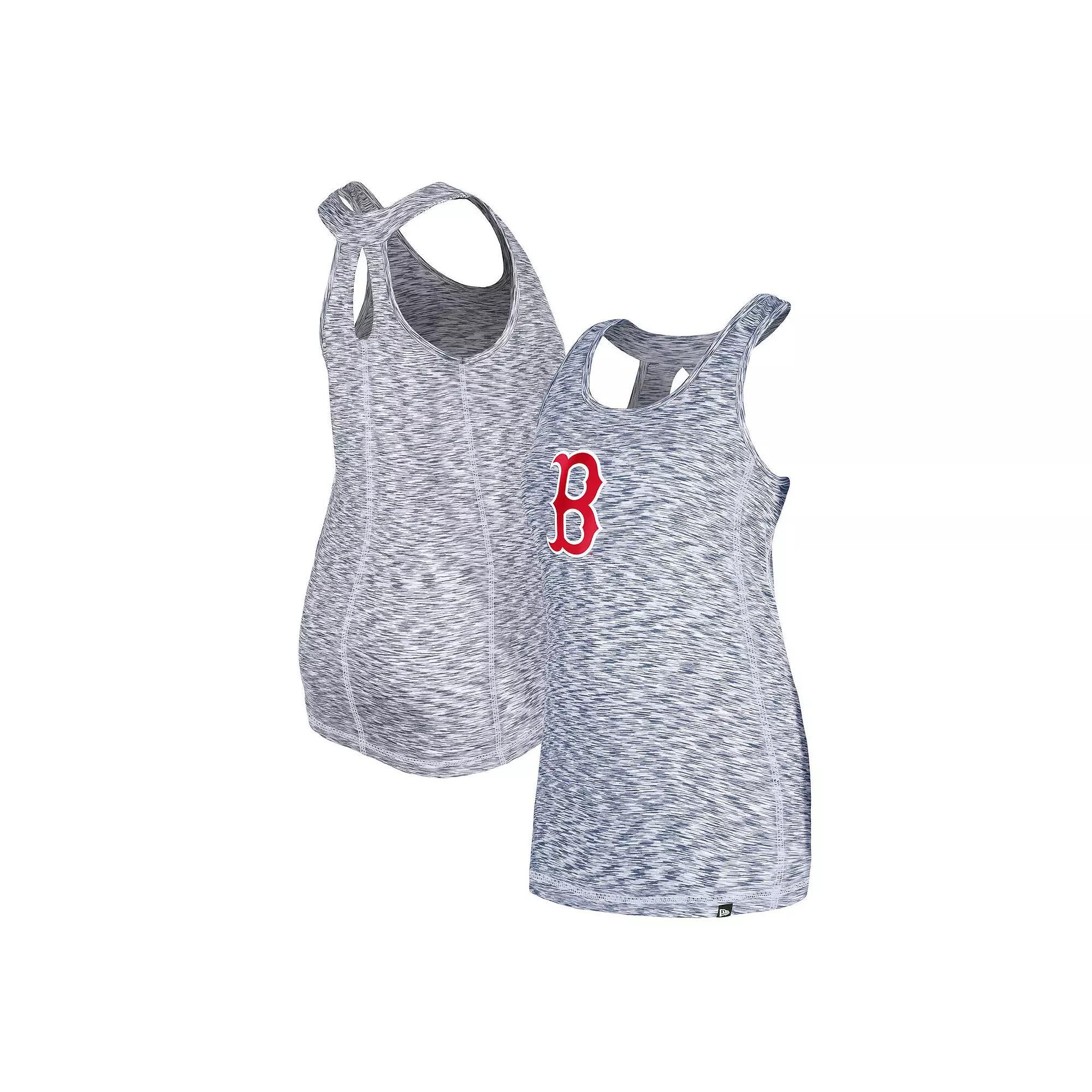 Women's New Era Navy Boston Red Sox Space Dye Keyhole Back Tank Top, Size: XL, Blue Product Image