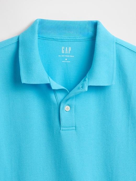 Pique Polo Shirt Product Image