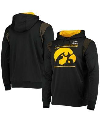 Nike Mens Black Iowa Hawkeyes 2021 Player Sideline Performance Hoodie Product Image