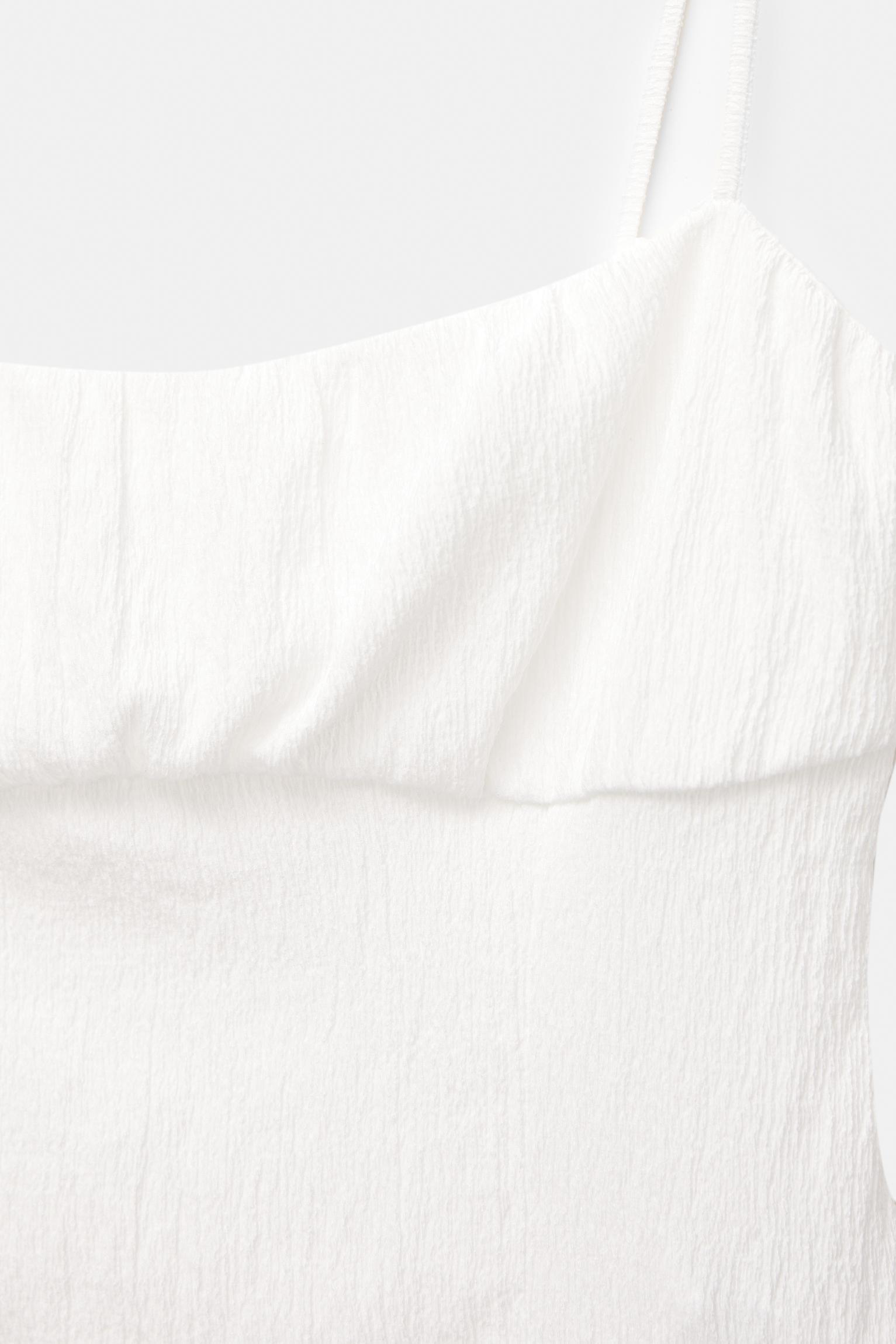 Corsetry-inspired top with thin straps Product Image