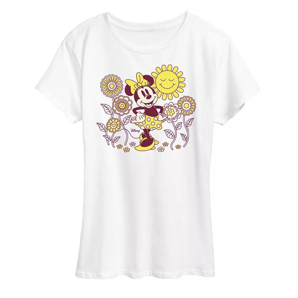Disney's Minnie Mouse Flowers Graphic Tee, Women's,  Product Image