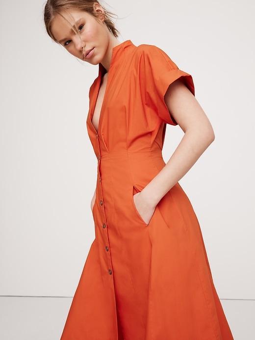 Poplin Shirt Dress Product Image