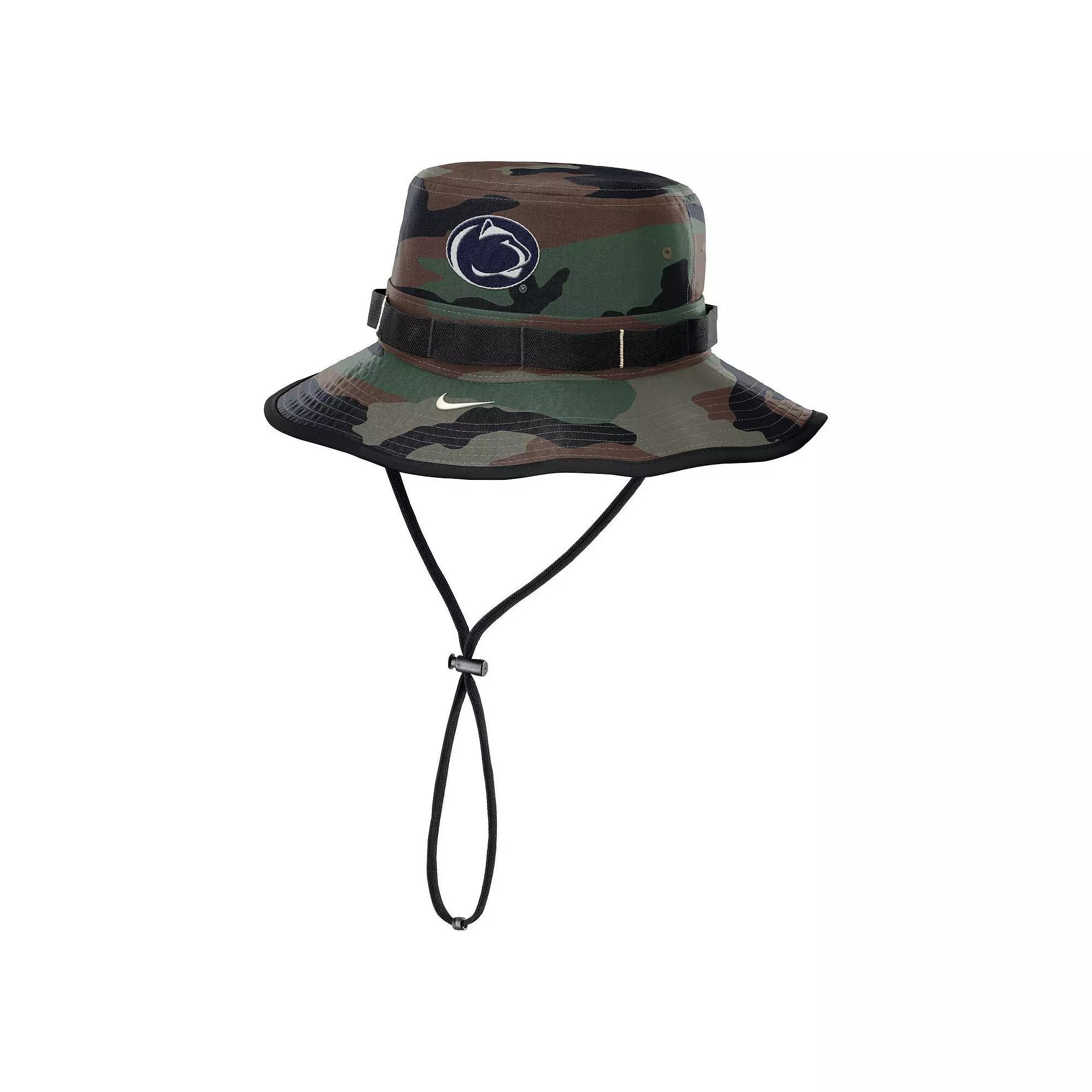 Men's Nike Camo Penn State Nittany Lions 2024 Military Appreciation Apex Bucket Hat, Size: Large, Green Product Image
