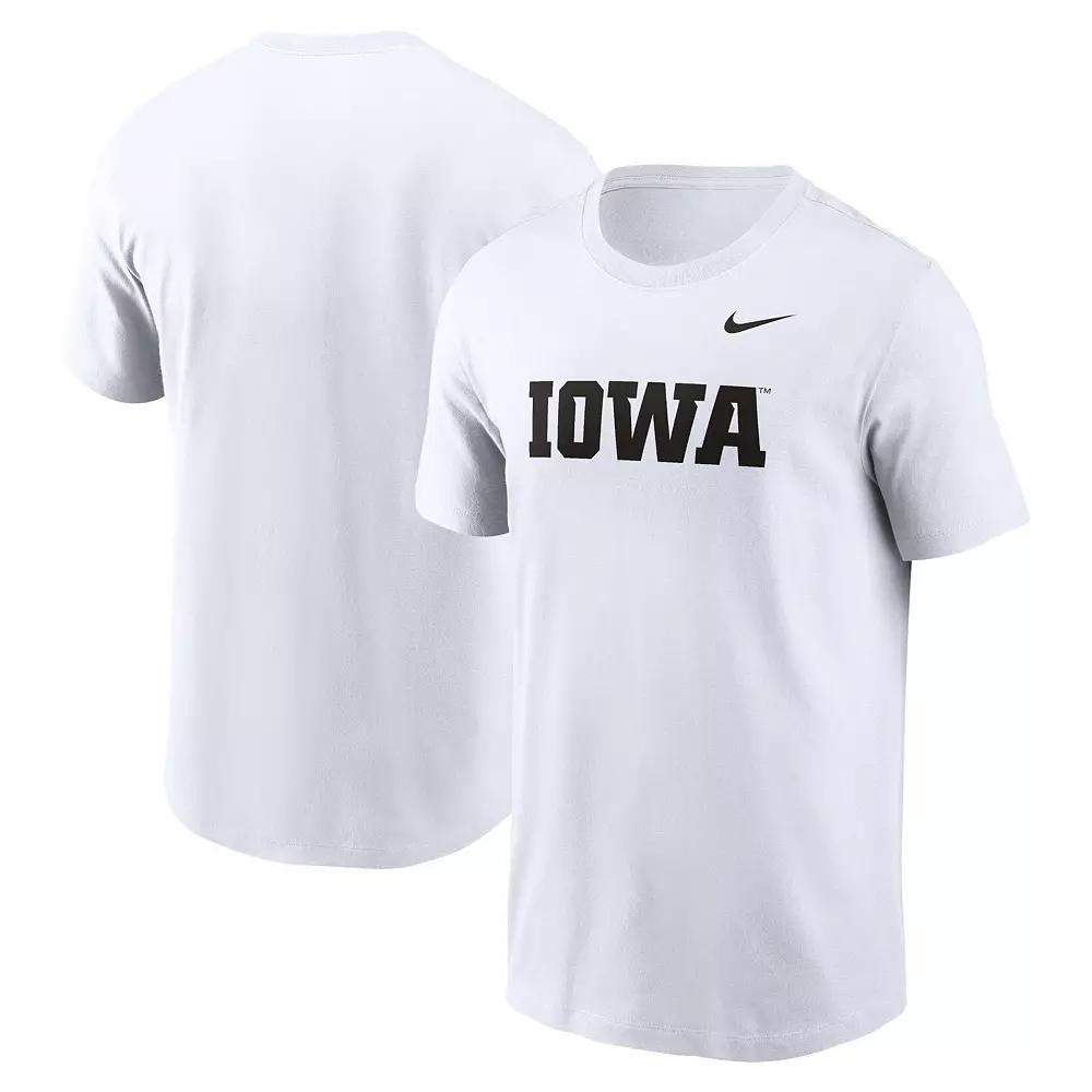 Men's Nike White Iowa Hawkeyes Primetime Wordmark T-Shirt, Size: 2XL Product Image