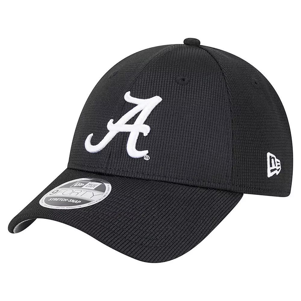 Men's New Era Black Alabama Crimson Tide Pivot 9FORTY Stretch-Snap Adjustable Hat Product Image
