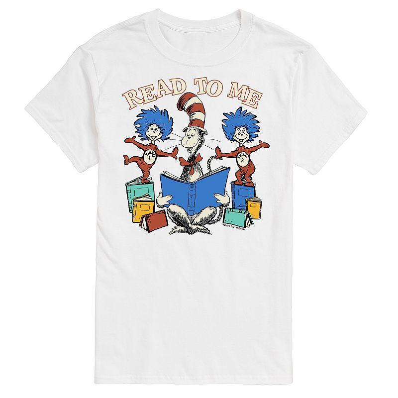 Big & Tall Dr Seuss Read To Me Tee, Men's, Size: 5XB, Gray Product Image