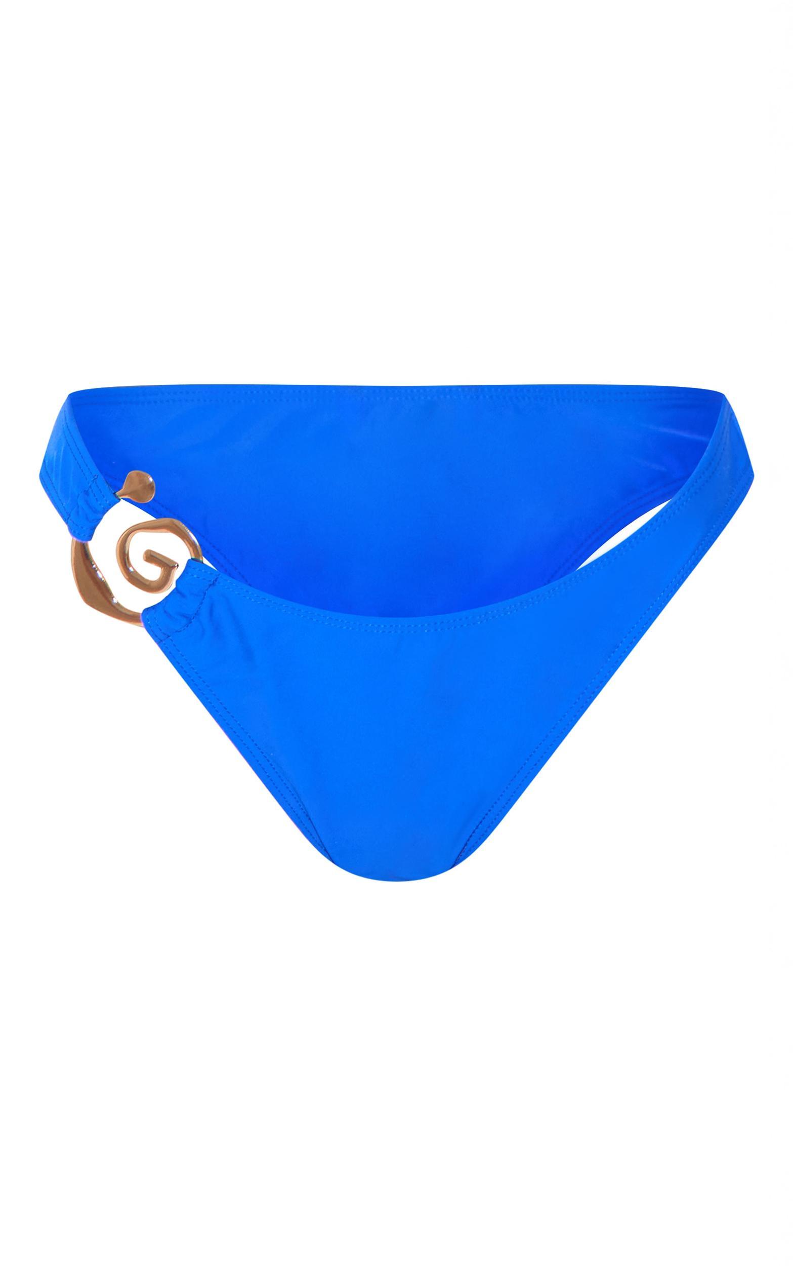 Cobalt Swirl Trim Detail Bikini Bottoms Product Image