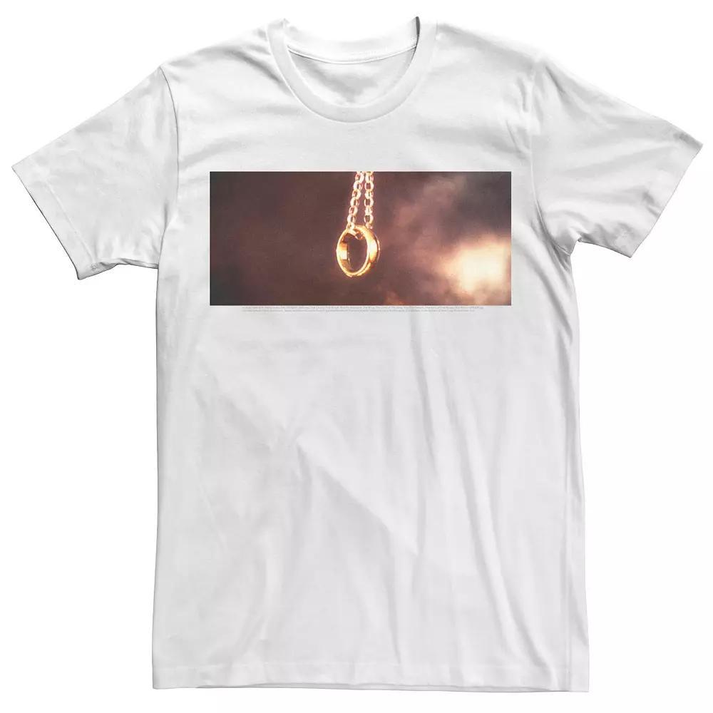 Mens The Lord Of The Rings Dangling Ring Panel Tee Product Image