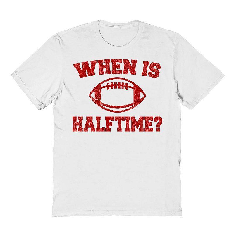 Men's Duke & Sons When Is Halftime Graphic Tee, Size: Medium, Red White Product Image