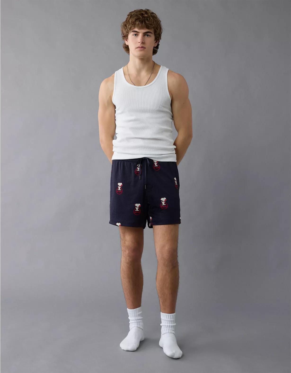 AE Sofa Surfin' 6" Snoopy Graphic Mesh Lounge Short Product Image