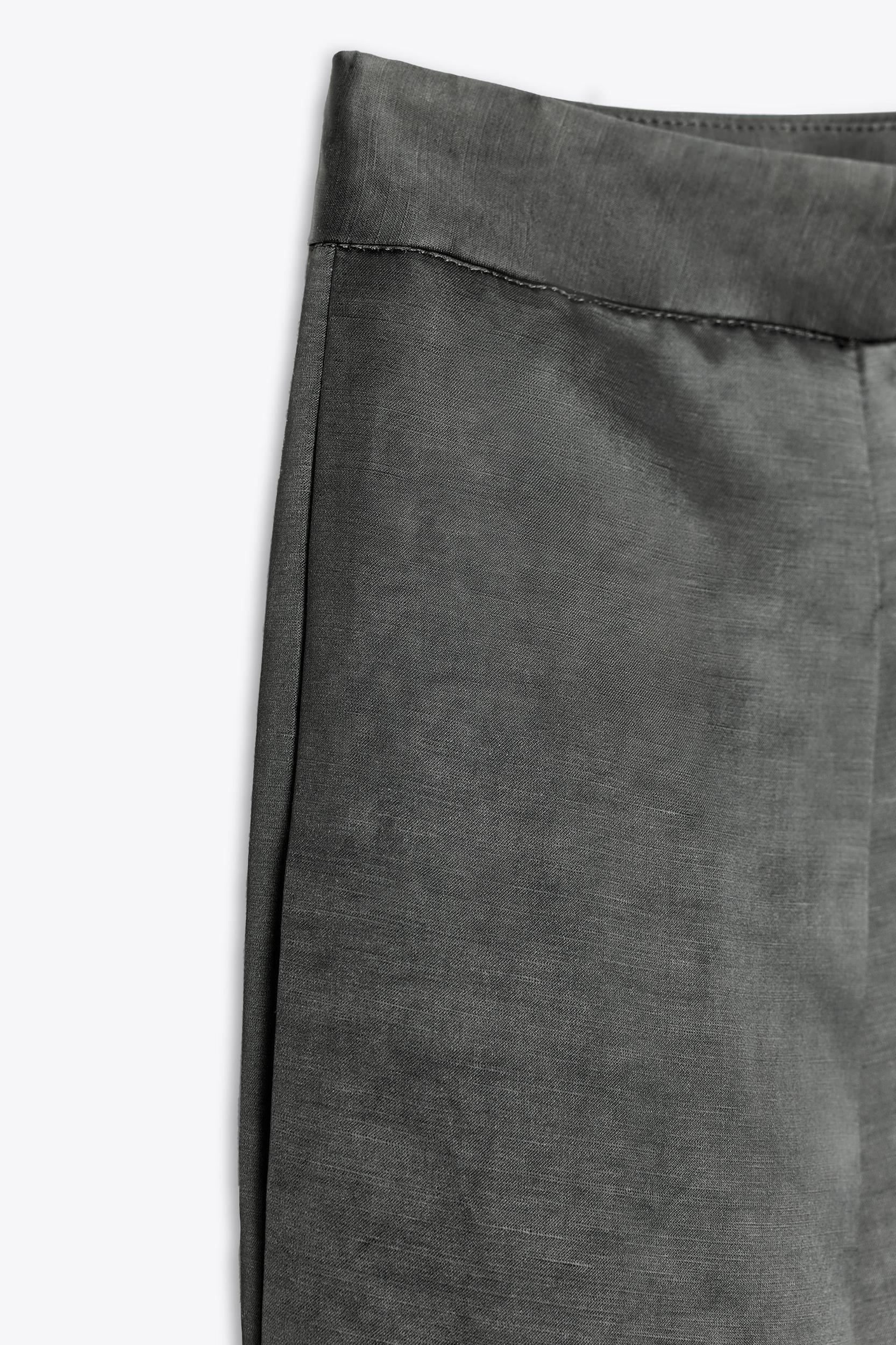 SATIN LINEN PANTS ZW COLLECTION Product Image