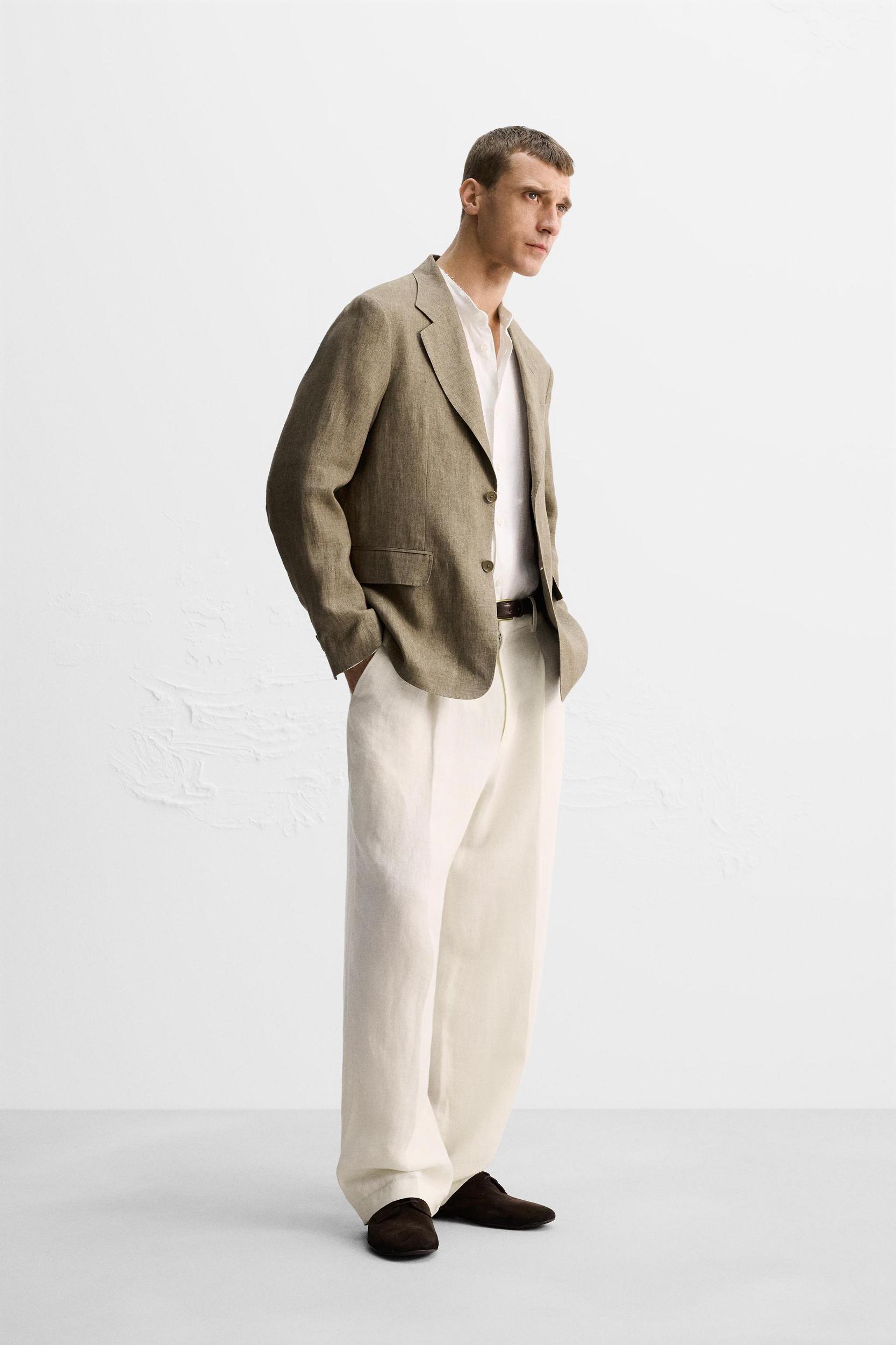 LIMITED EDITION 100% LINEN SUIT BLAZER Product Image