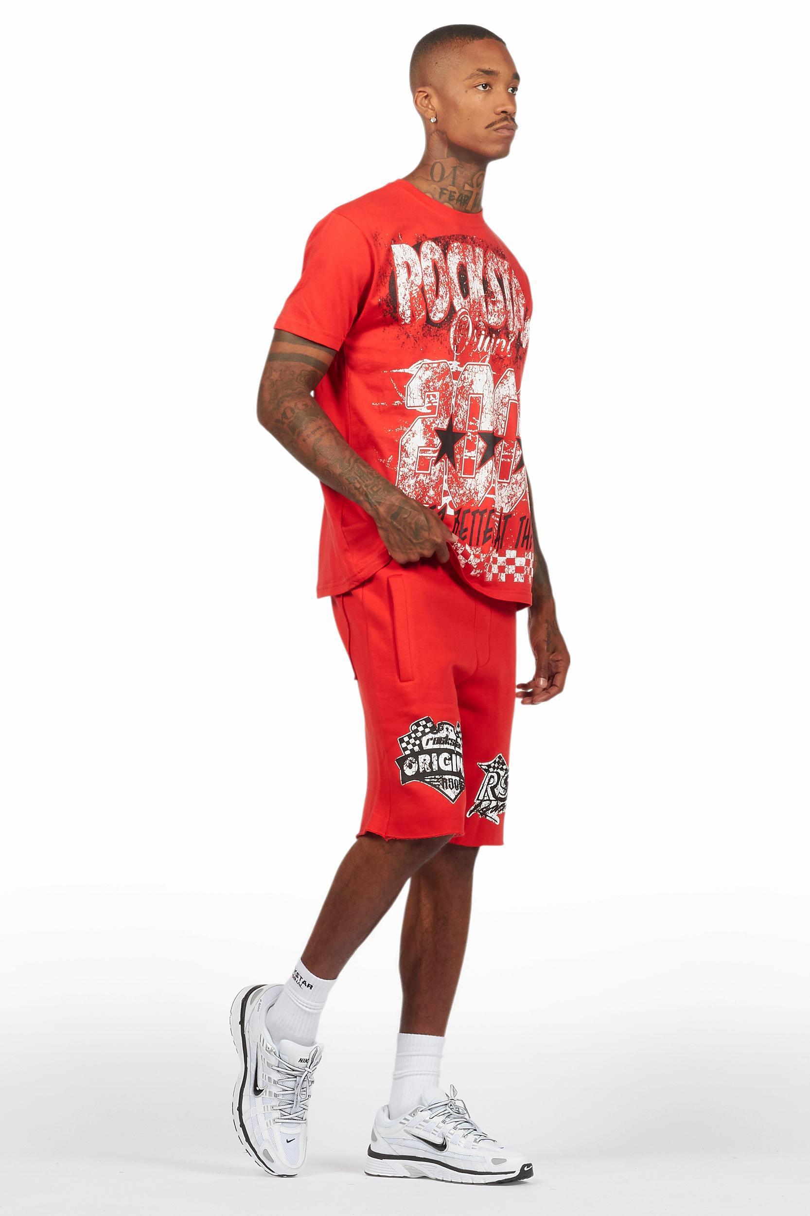 Javonuna Navy T-Shirt Short Set Female Product Image