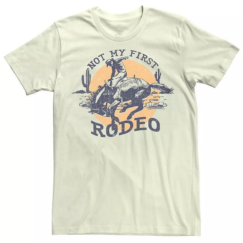 Mens Not My First Rodeo Cowboy Desert Graphic Tee Product Image