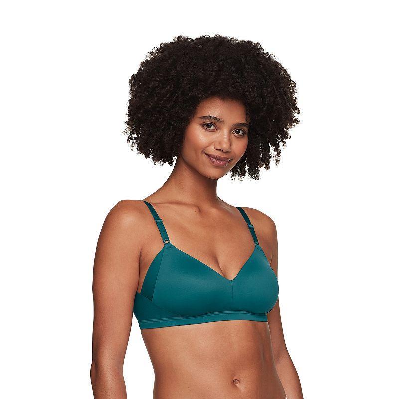 Warners No Side Effects® Underarm and Back-Smoothing Comfort Wireless Lift T-Shirt Bra RN2231A, Women's, Size: Large, Black Product Image