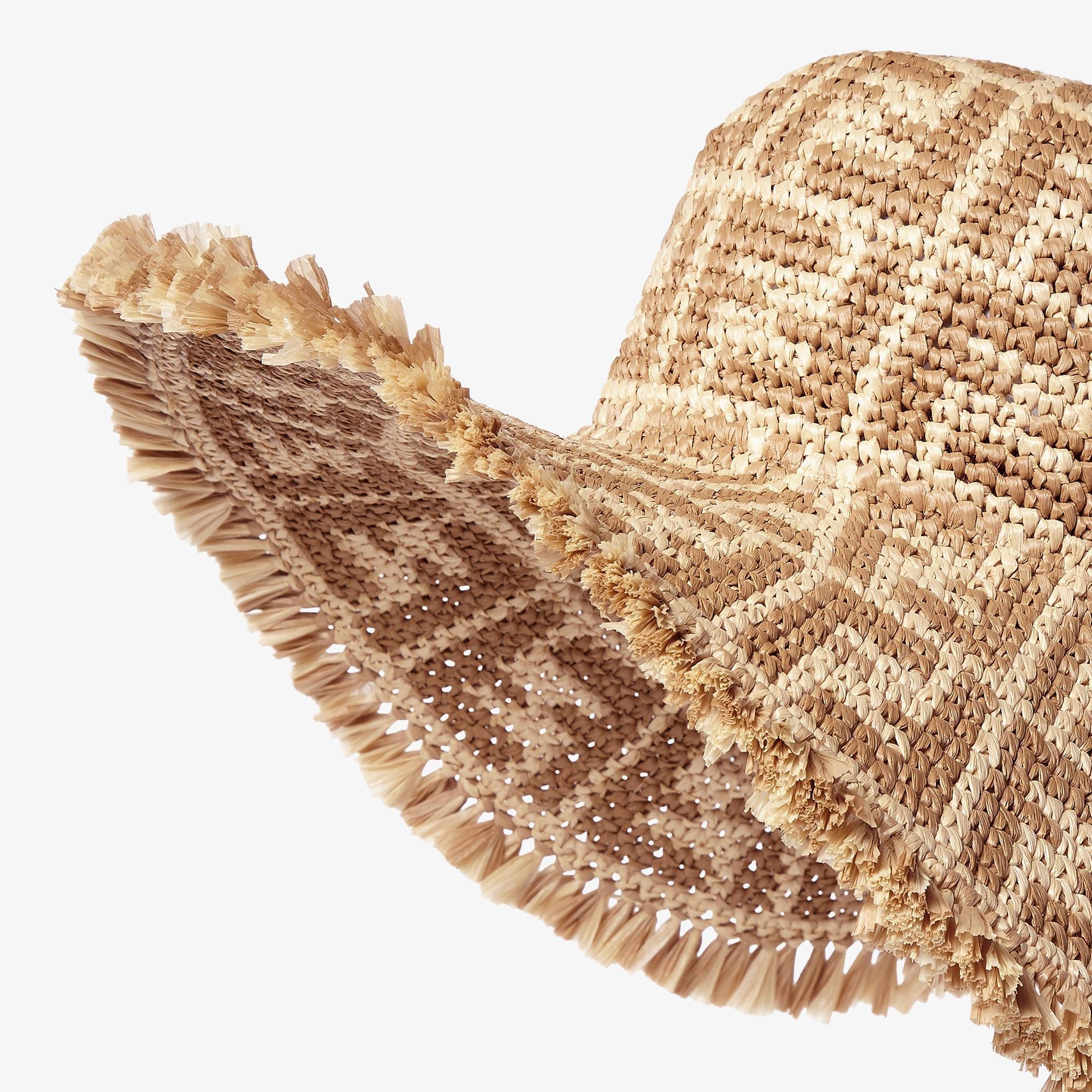 HatBeige viscose fibre hat Product Image