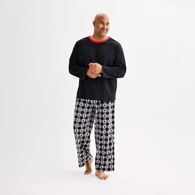 Big & Tall Jammies For Your Families Winter Plaid Pajama Top & Pajama Bottoms Set, Mens Product Image