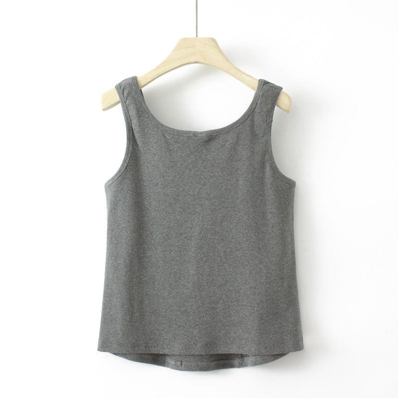 Plus Size Scoop Neck Tank Top Product Image