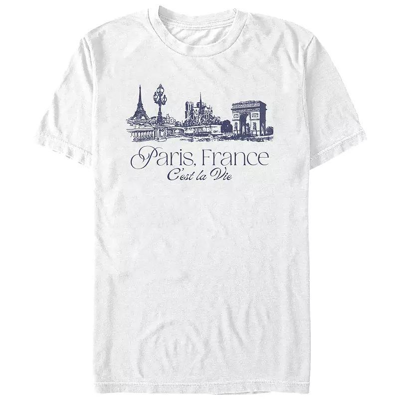 Men's Paris, France C'est La Vie Graphic Tee,  Product Image
