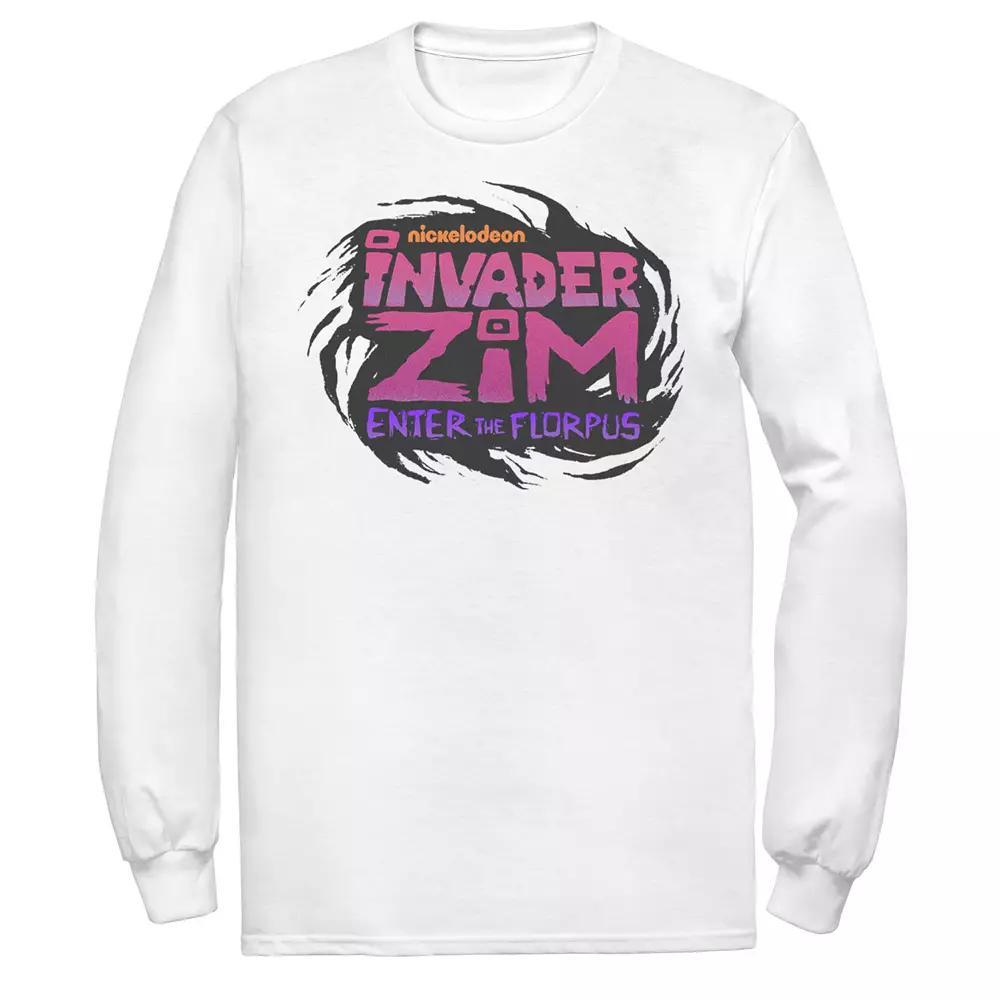 Men's Nickelodeon Invader Zim Enter Florpus Logo Long Sleeve Graphic Tee,  Product Image