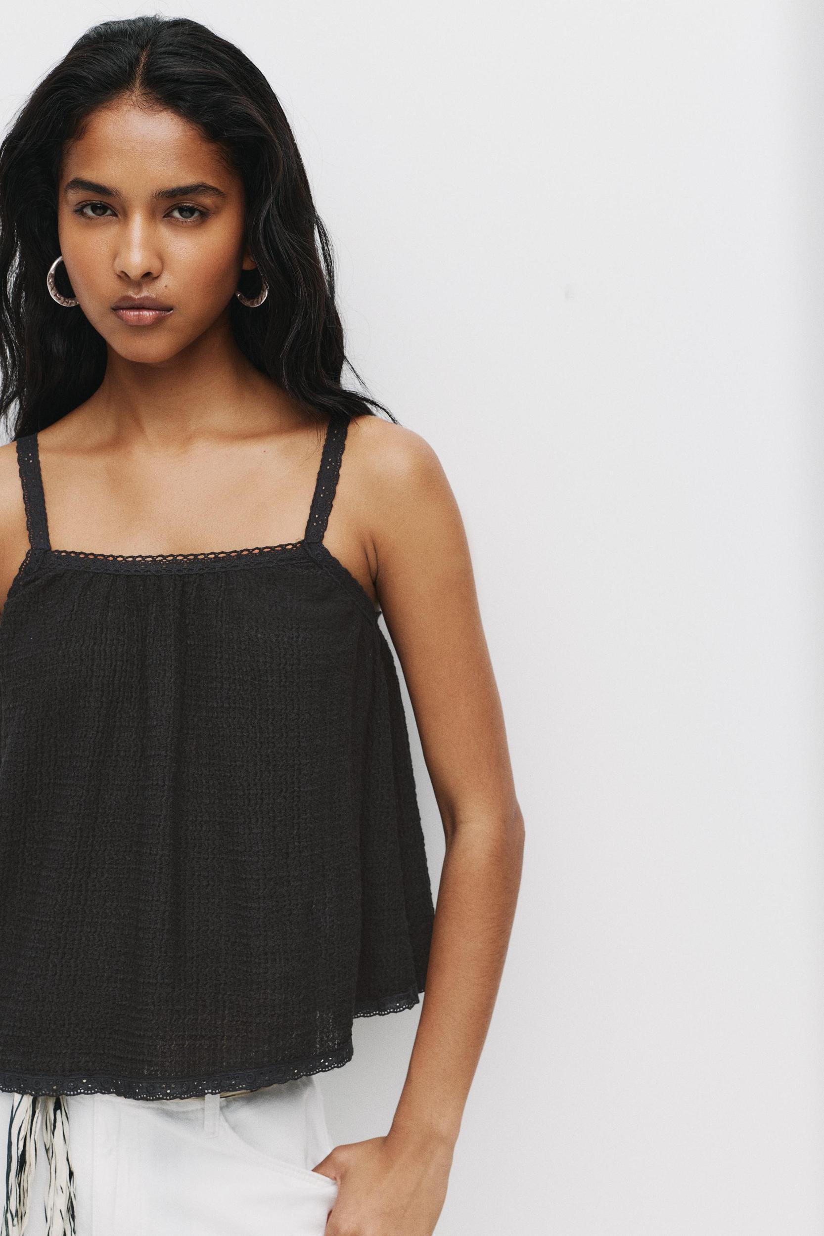 Strappy flared top Product Image