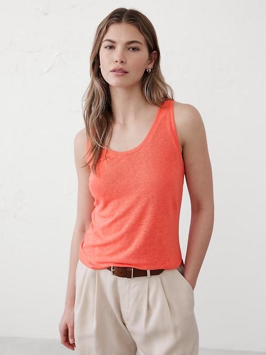 Linen-Blend Tank Product Image