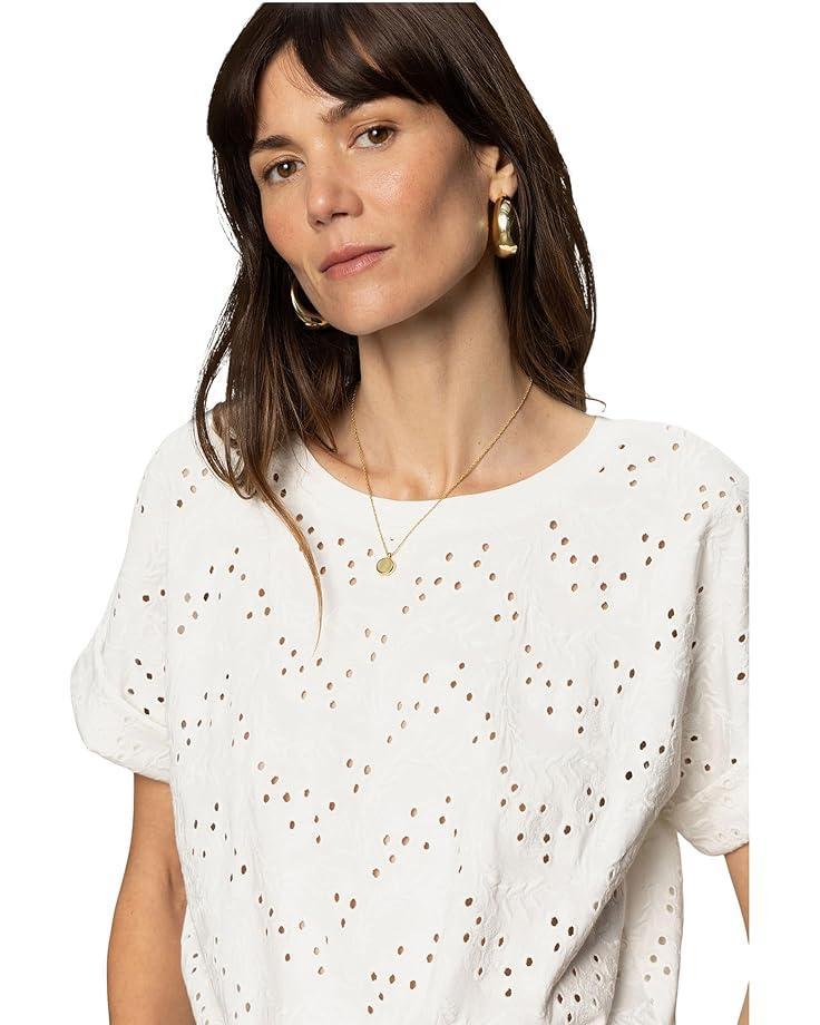 Pointelle Tie Tee Product Image