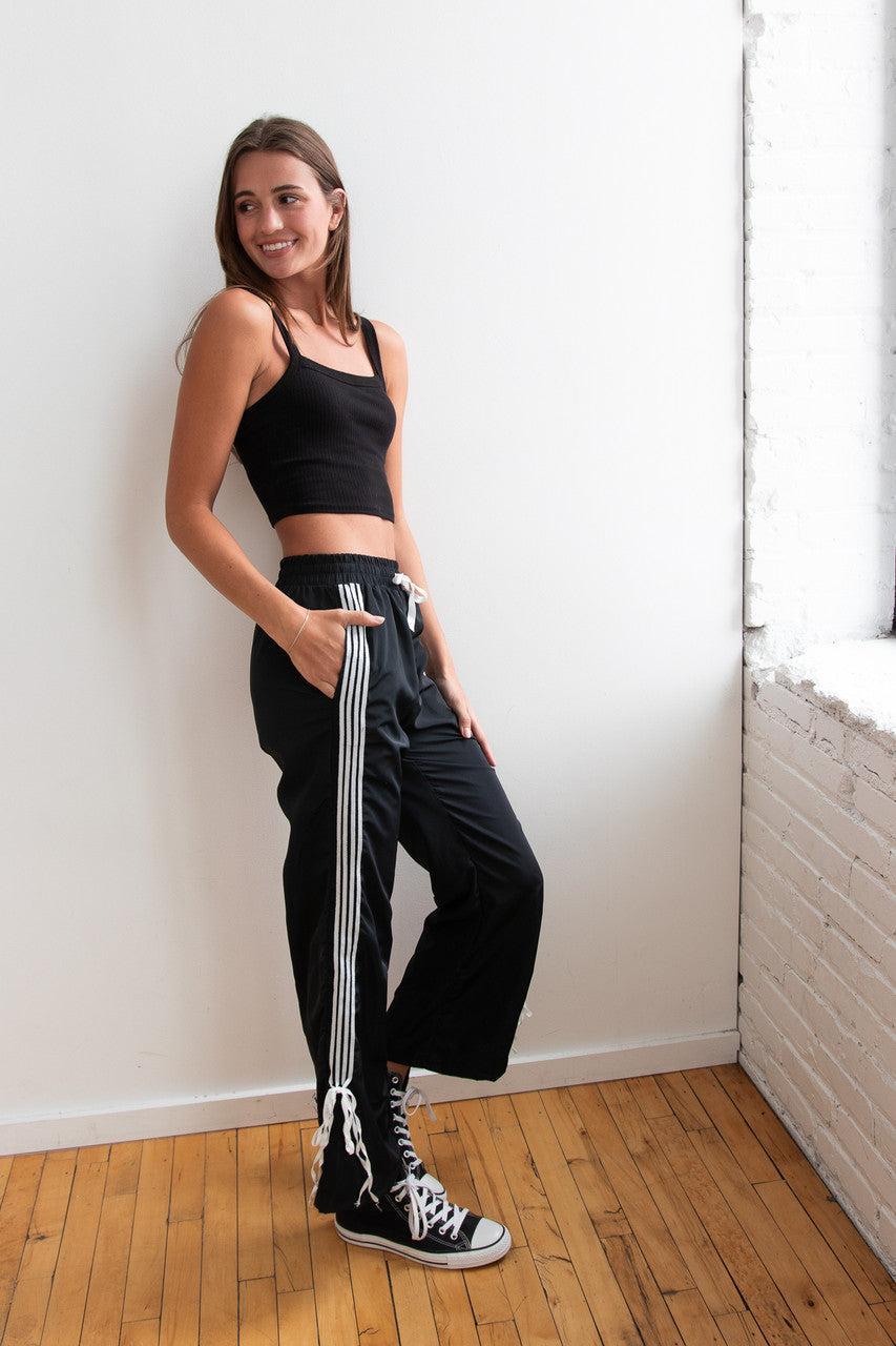 Side Stripe Bow Detail Track Pants Product Image