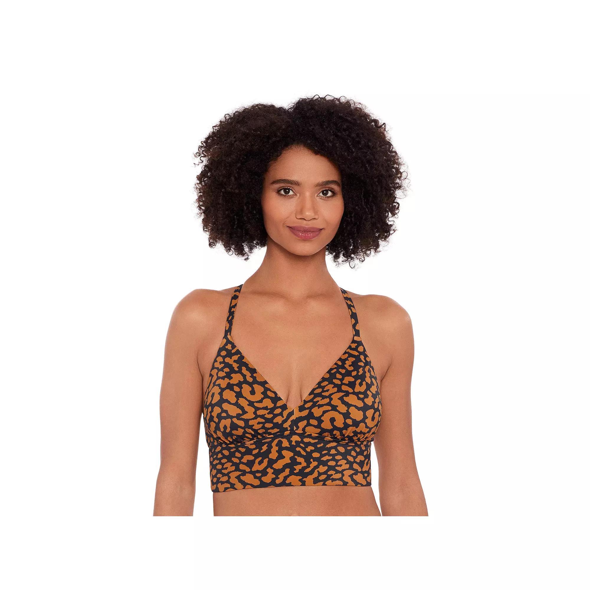 Women's Eco Beach Long Line Bralette Swim Top,  Product Image