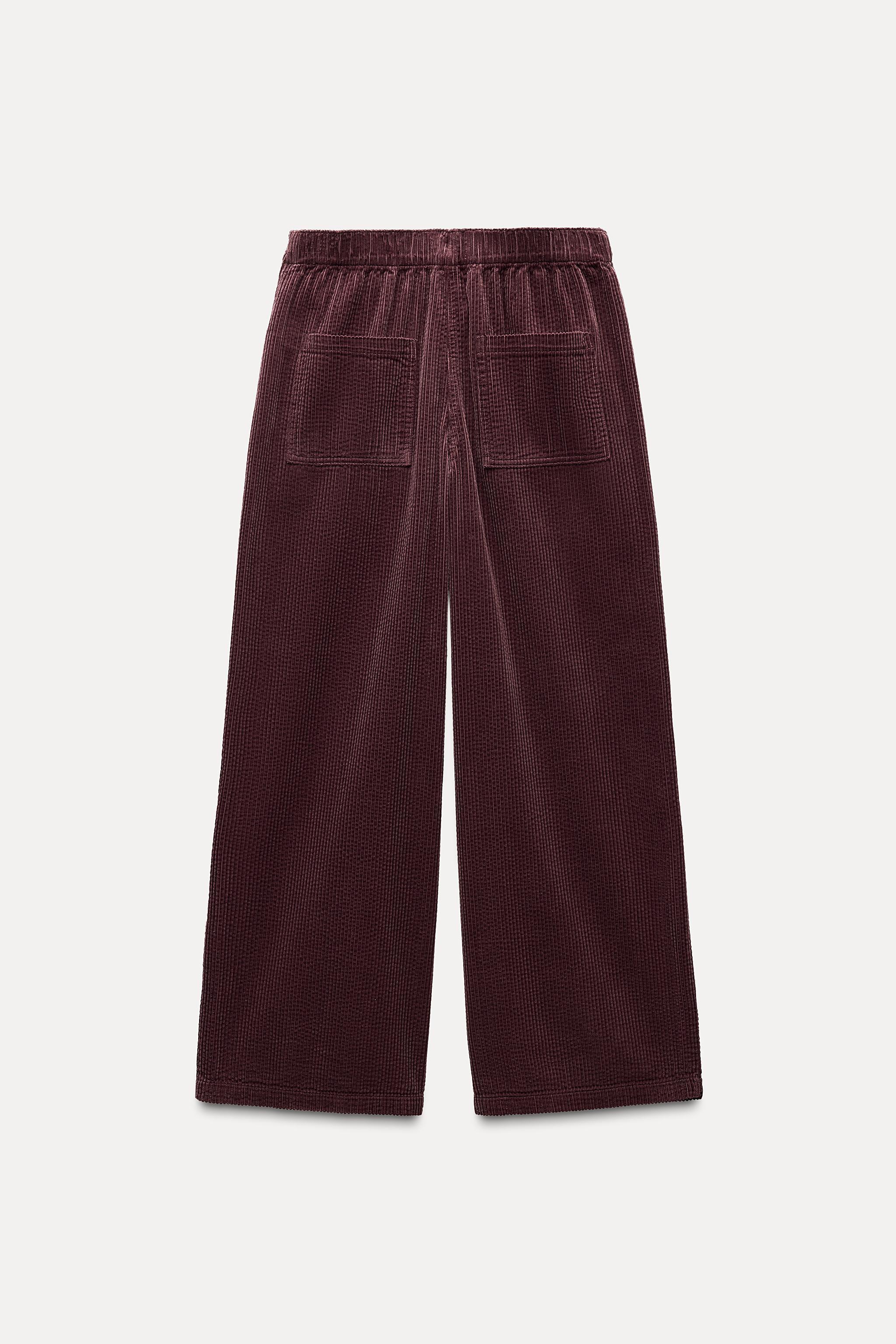 RELAXED FIT CORDUROY PANTS ZW COLLECTION Product Image