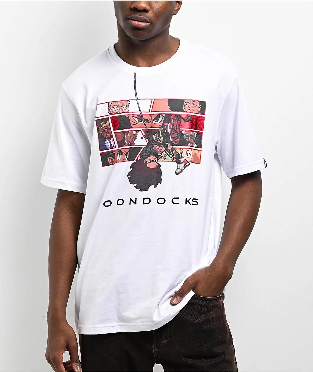 The Boondocks Upside Down White T-Shirt Product Image