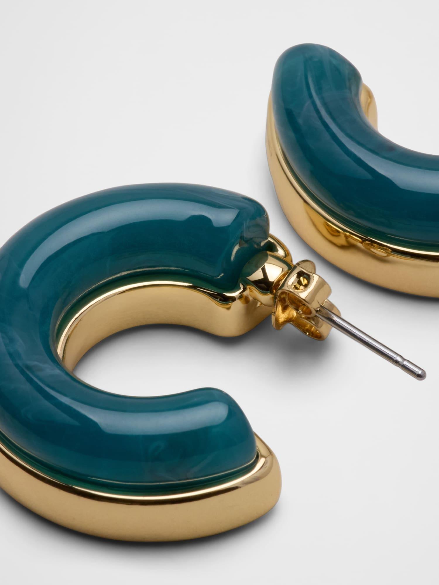 Resin Round Earrings Product Image