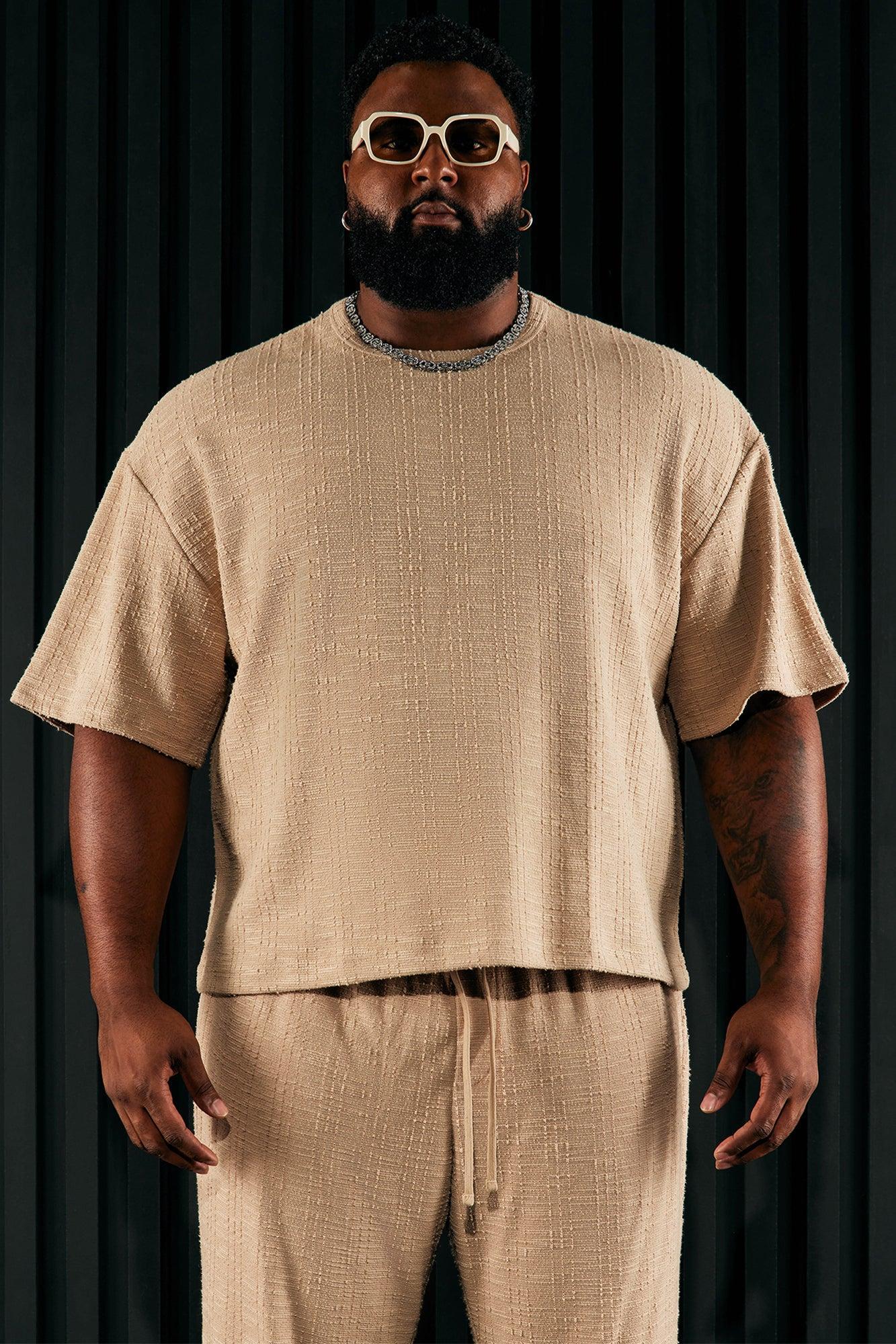 Jordan Textured Short Sleeve Tee - Tan Product Image