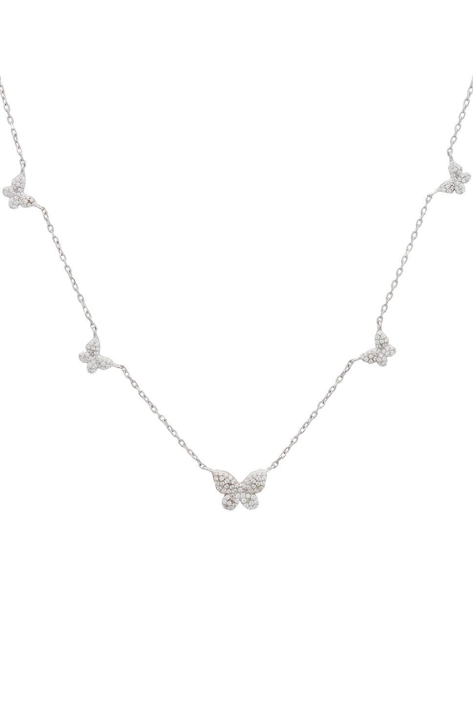 Pavé 5 Butterfly Necklace By Adina Eden Product Image