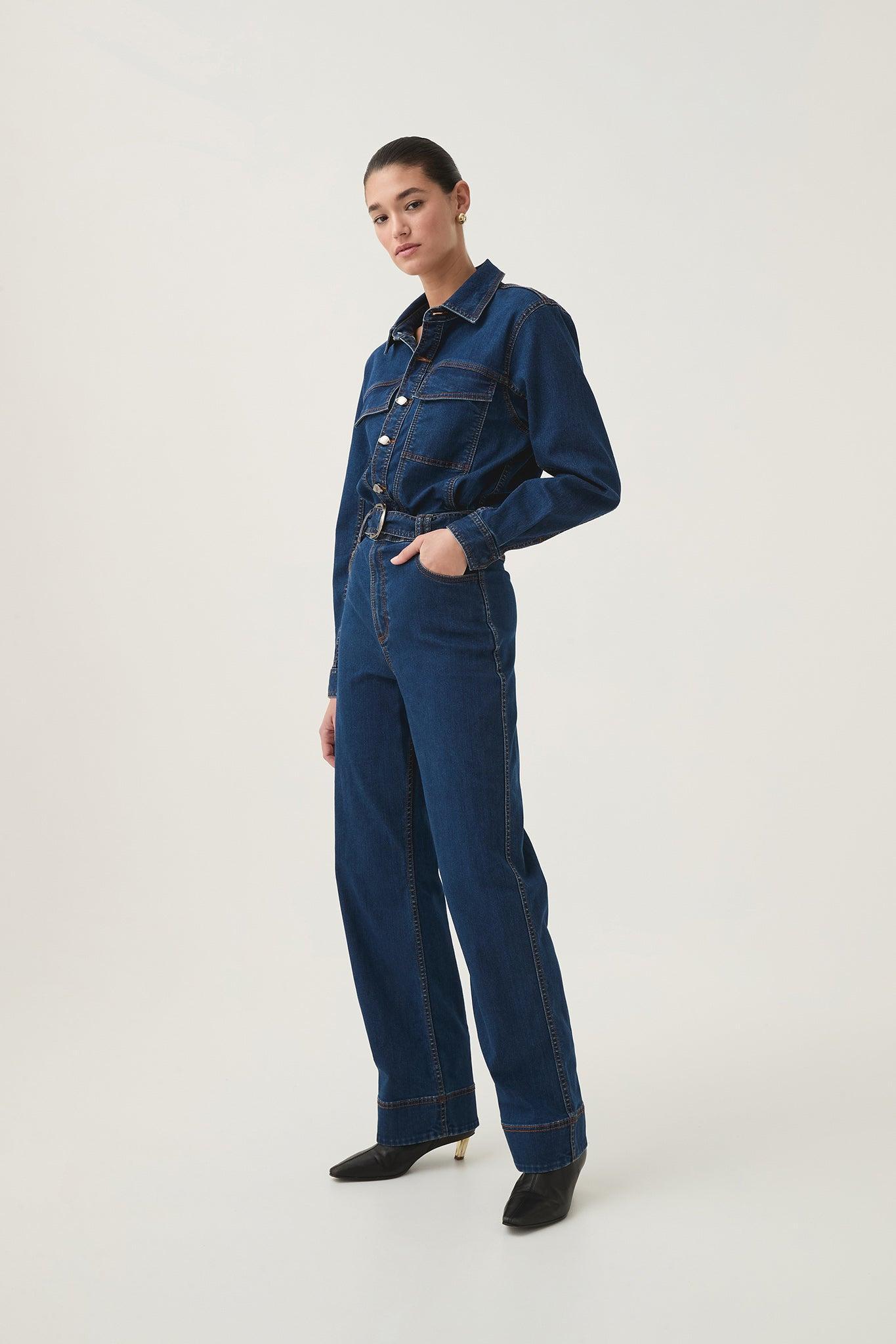 Neo Denim Jumpsuit Product Image