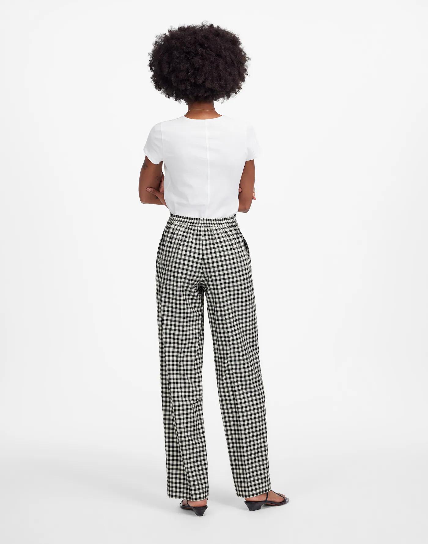 Easy Pull-On Pant in Gingham Product Image